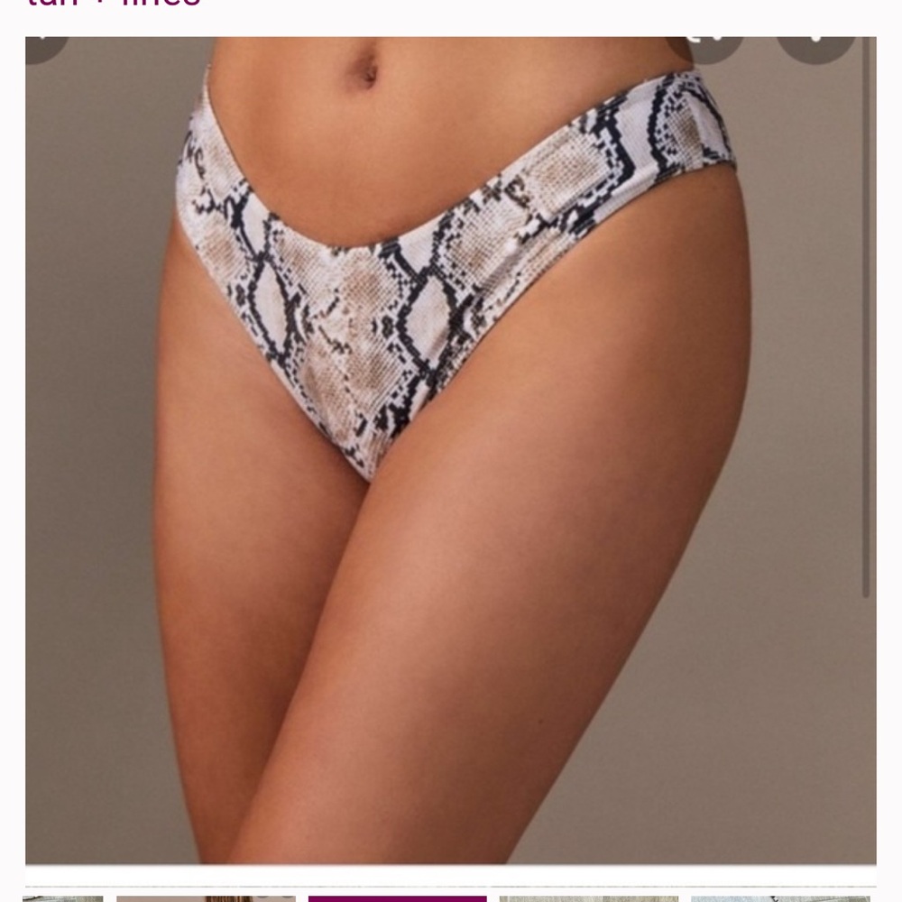 Tan Lines By Sivan Ayla Python Print Bikini Set 3… - image 6